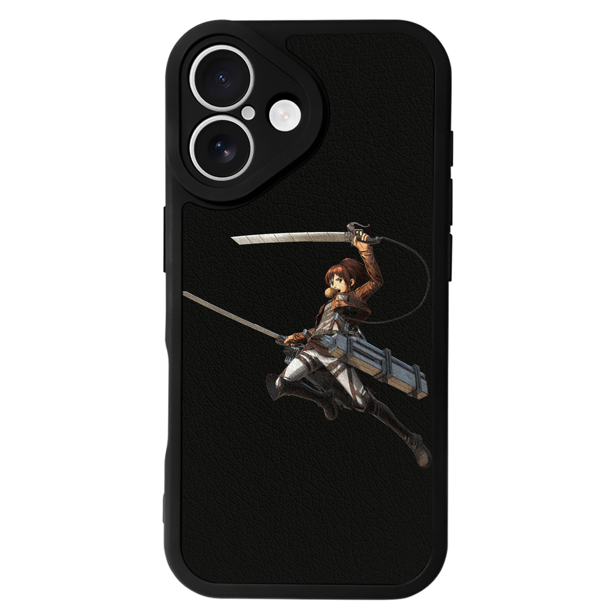 （画像用） 進撃の巨人 サシャ·ブラウス Attack on Titan Sasha Blaus 【iPhone 16シリーズ対応】シリコンスマホケース（レザー調） 材質：シリコン